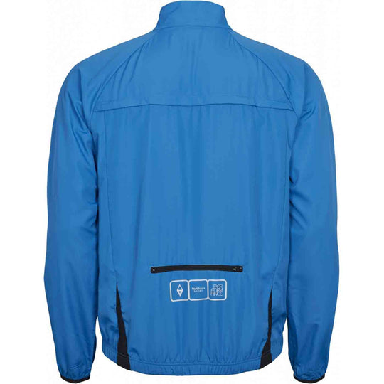 Allsize blaue fahrradjacke herren mit reflektierenden Details und Rückenreißverschluss