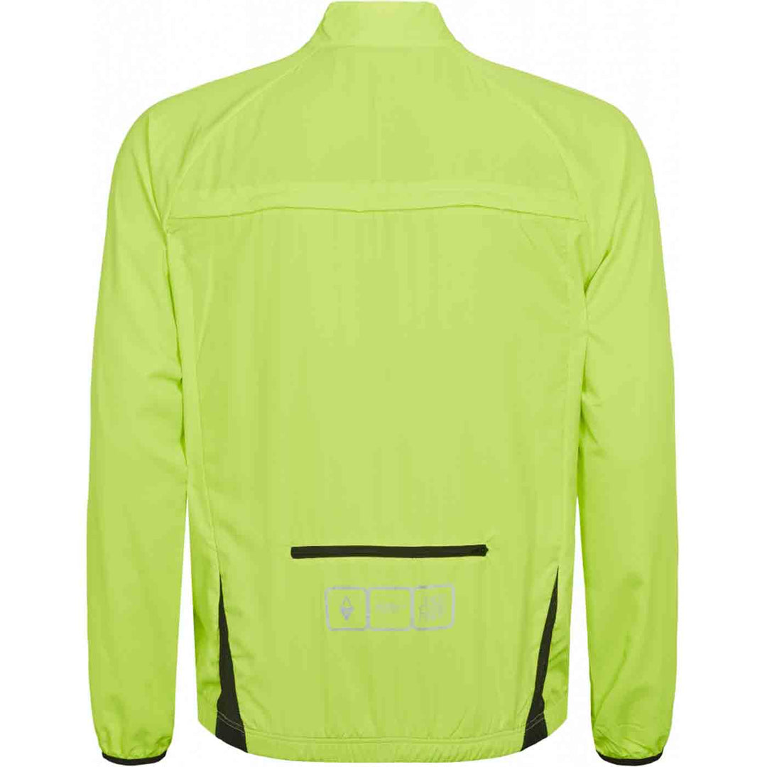 Allsize Fahrradjacke Herren in leuchtendem Gelb mit reflektierenden Elementen und praktischen Taschen
