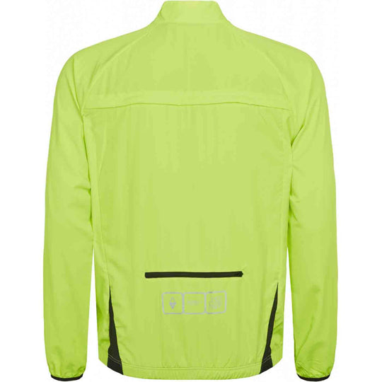 Allsize Fahrradjacke Herren in leuchtendem Gelb mit reflektierenden Elementen und praktischen Taschen