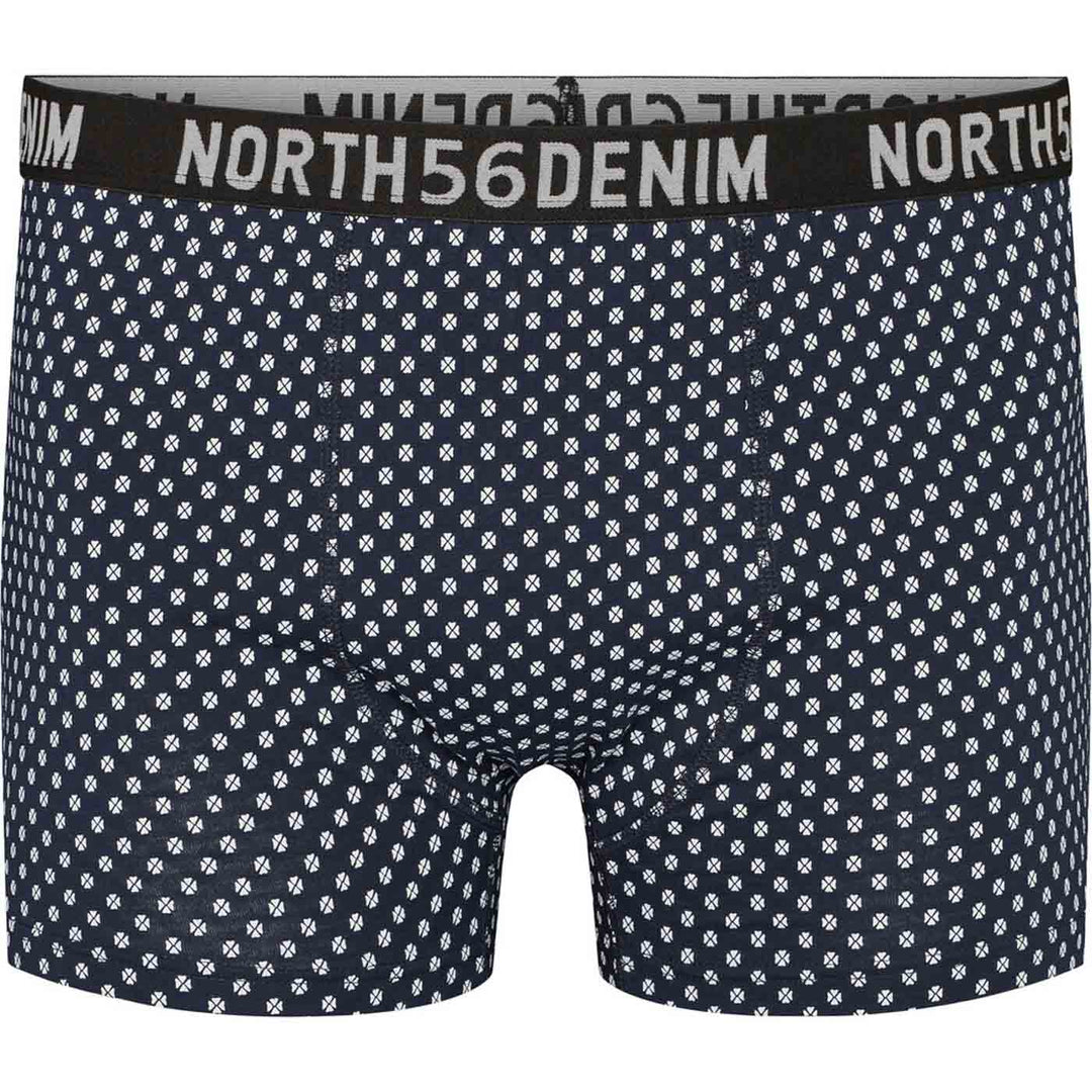 Allsize hose herren kurz mit blauem Muster und elastischem Bund von NORTH56DENIM