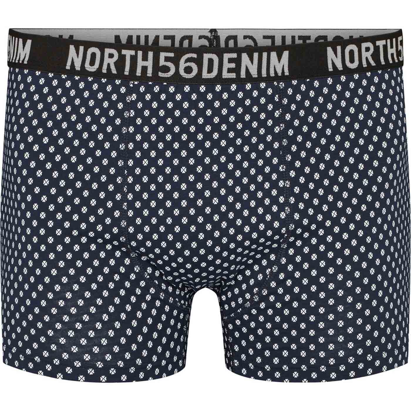 Allsize hose herren kurz mit blauem Muster und elastischem Bund von NORTH56DENIM