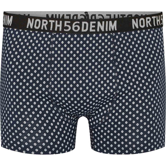 Allsize hose herren kurz mit blauem Muster und elastischem Bund von NORTH56DENIM
