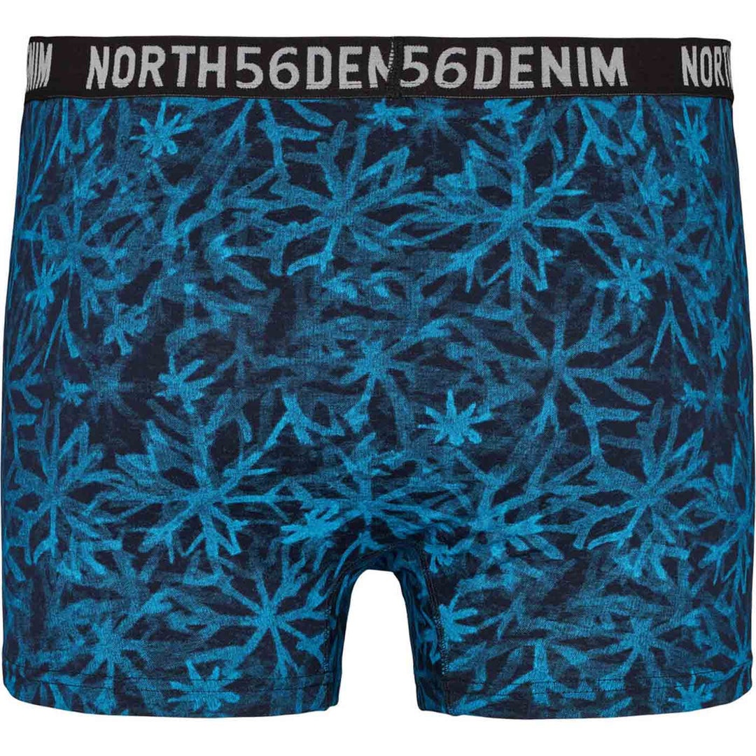 Pant Herren Übergröße 4XL-8XL in blau mit floralem Muster und elastischem Bund von Allsize