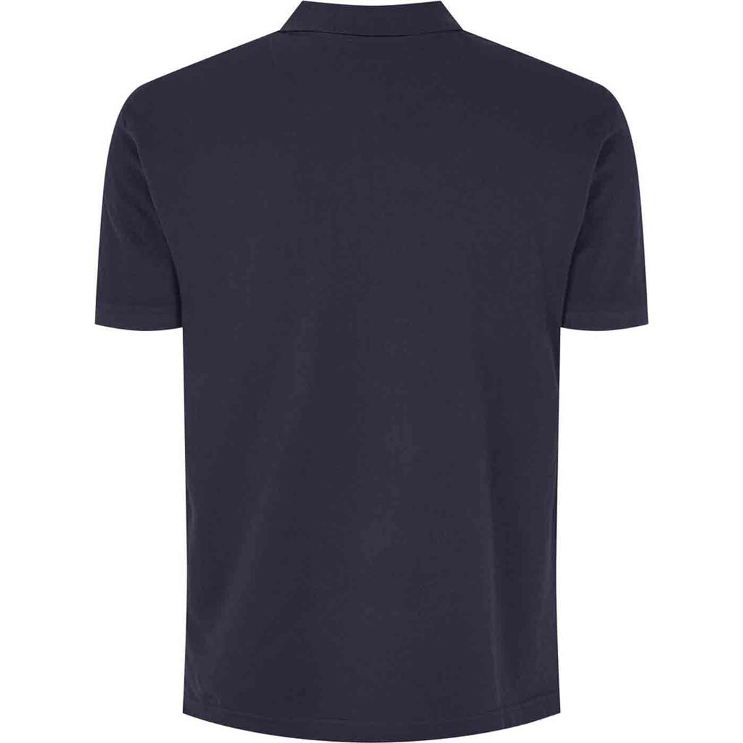 Schwarzes Polo shirt von Allsize aus Baumwolle mit kurzärmeligem Design und klassischem Kragen