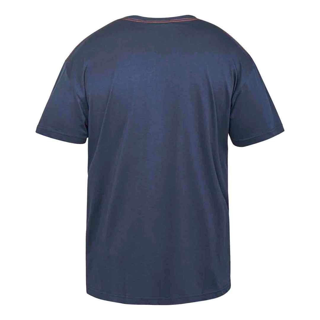 Dunkelblaues t shirt damen bedruckt von Allsize mit Rundhalsausschnitt und kurzen Ärmeln