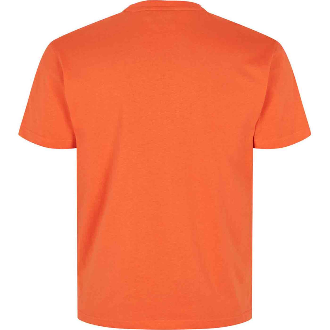 Oranges Allsize herren t shirt bedruckt in kurzer Ärmelform und geradem Schnitt von hinten