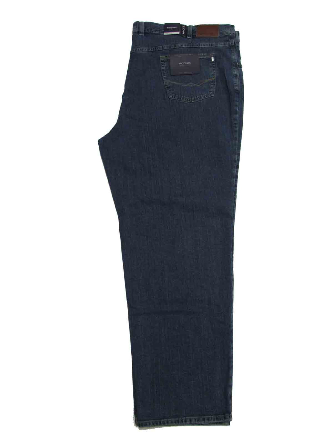 Pionier Basic Jeans Hose in dunkelblau für übergröße herren mit geradem Bein und klassischem Schnitt