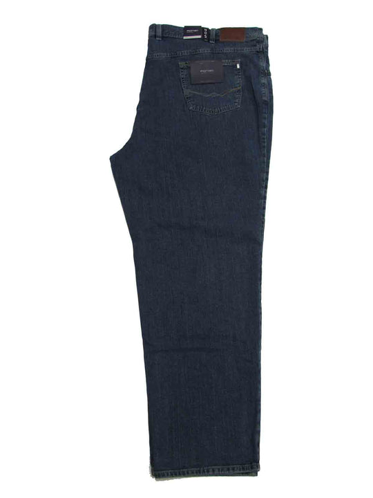 Pionier Basic Jeans Hose in dunkelblau für übergröße herren mit geradem Bein und klassischem Schnitt