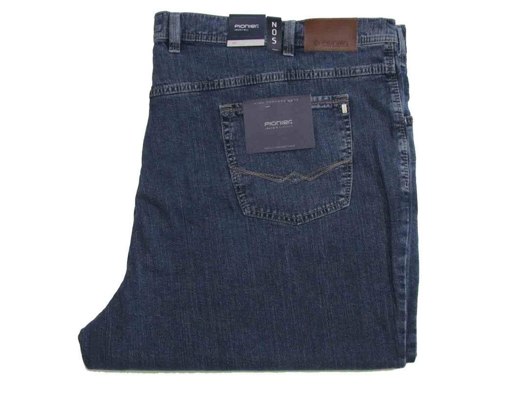 Pionier Basic Jeans Hose in Dunkelblau für übergröße herren mit praktischem Gesäßtaschen-Design