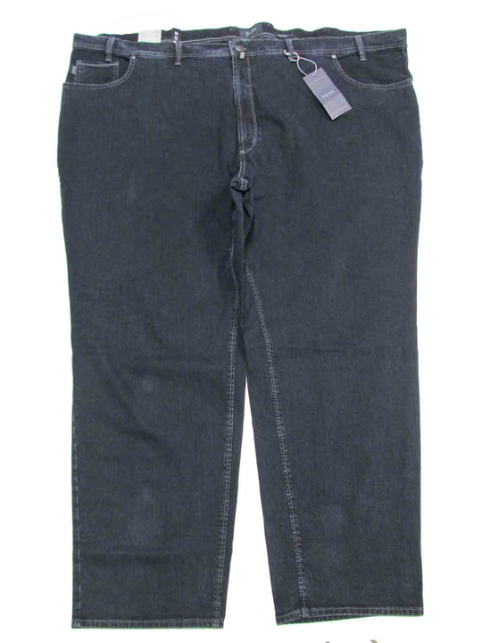 Pionier Basic Jeans Hose in dunkelblau für übergröße herren mit klassischem Schnitt