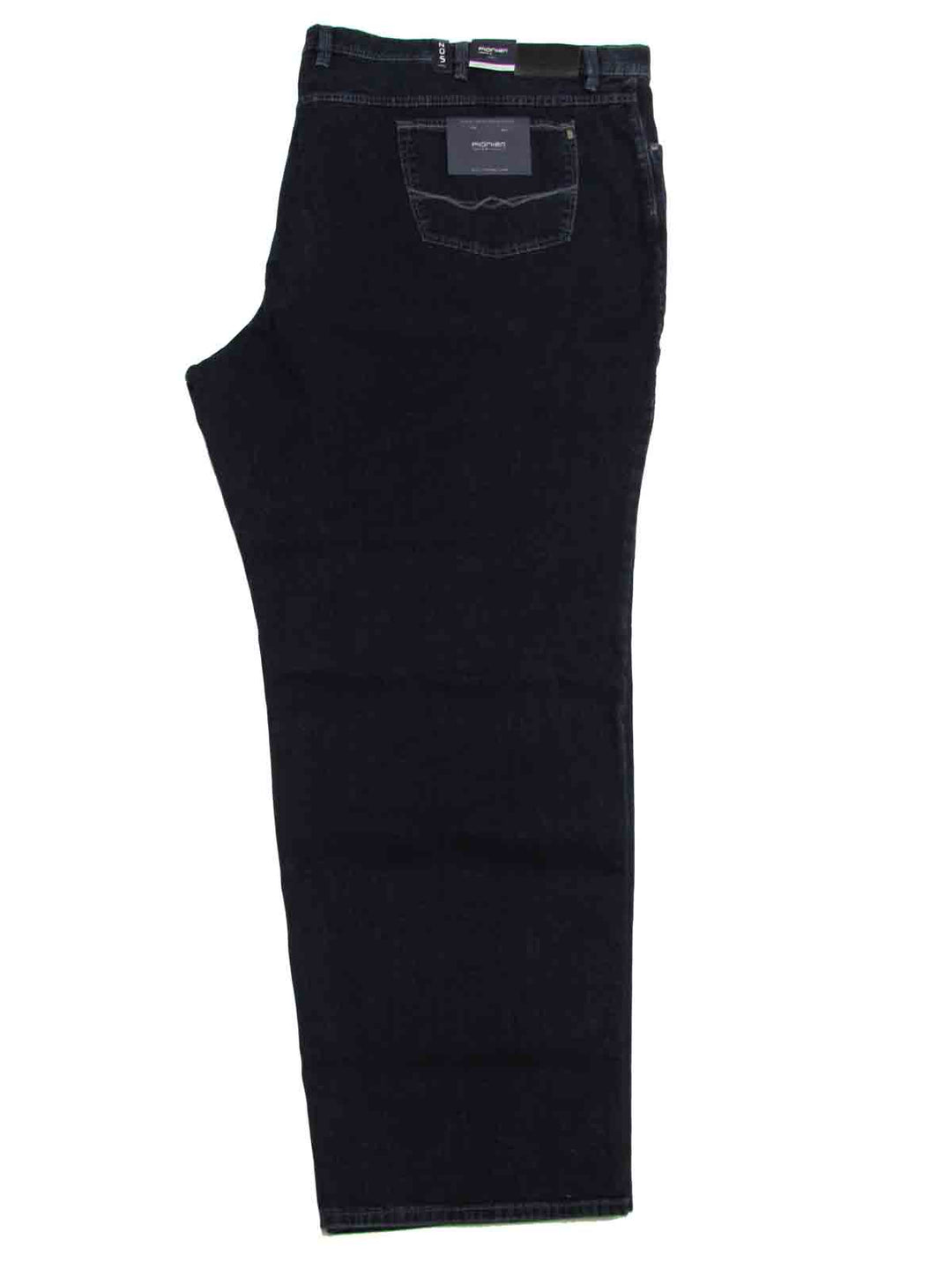 Pionier Basic Jeans Hose in Schwarz für übergröße herren mit geradem Schnitt und klassischem Design