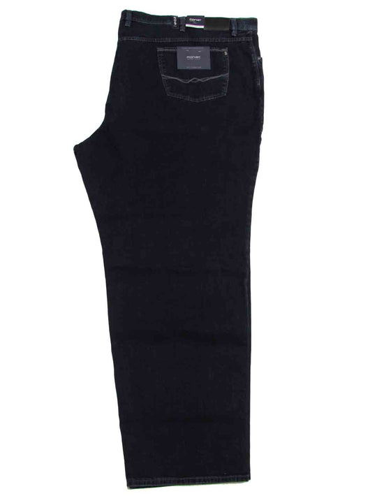 Pionier Basic Jeans Hose in Schwarz für übergröße herren mit geradem Schnitt und klassischem Design