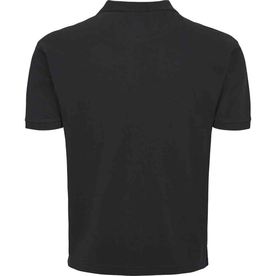 Schwarzes Allsize polo shirt aus Baumwolle mit kurzärmeligem Design und klassischem Kragen