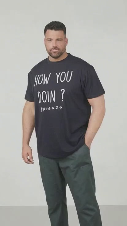 Allsize T Shirt Best Friends Männershirt Übergröße Druck