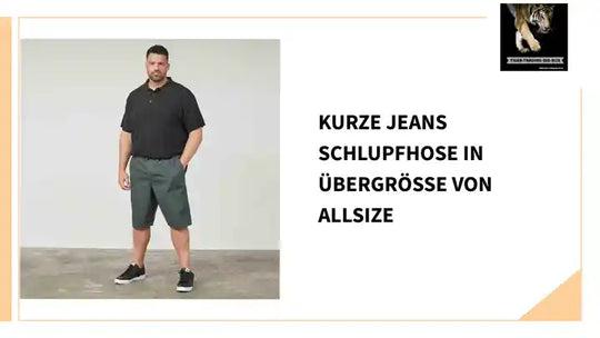 kurze Jeans Schlupfhose in &amp;Uuml;bergr&amp;ouml;sse von Allsize by@Outfy