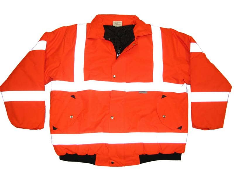 Terrax Warnschutz-Jacke in Übergröße Herren mit reflektierenden Streifen und hoher Sichtbarkeit