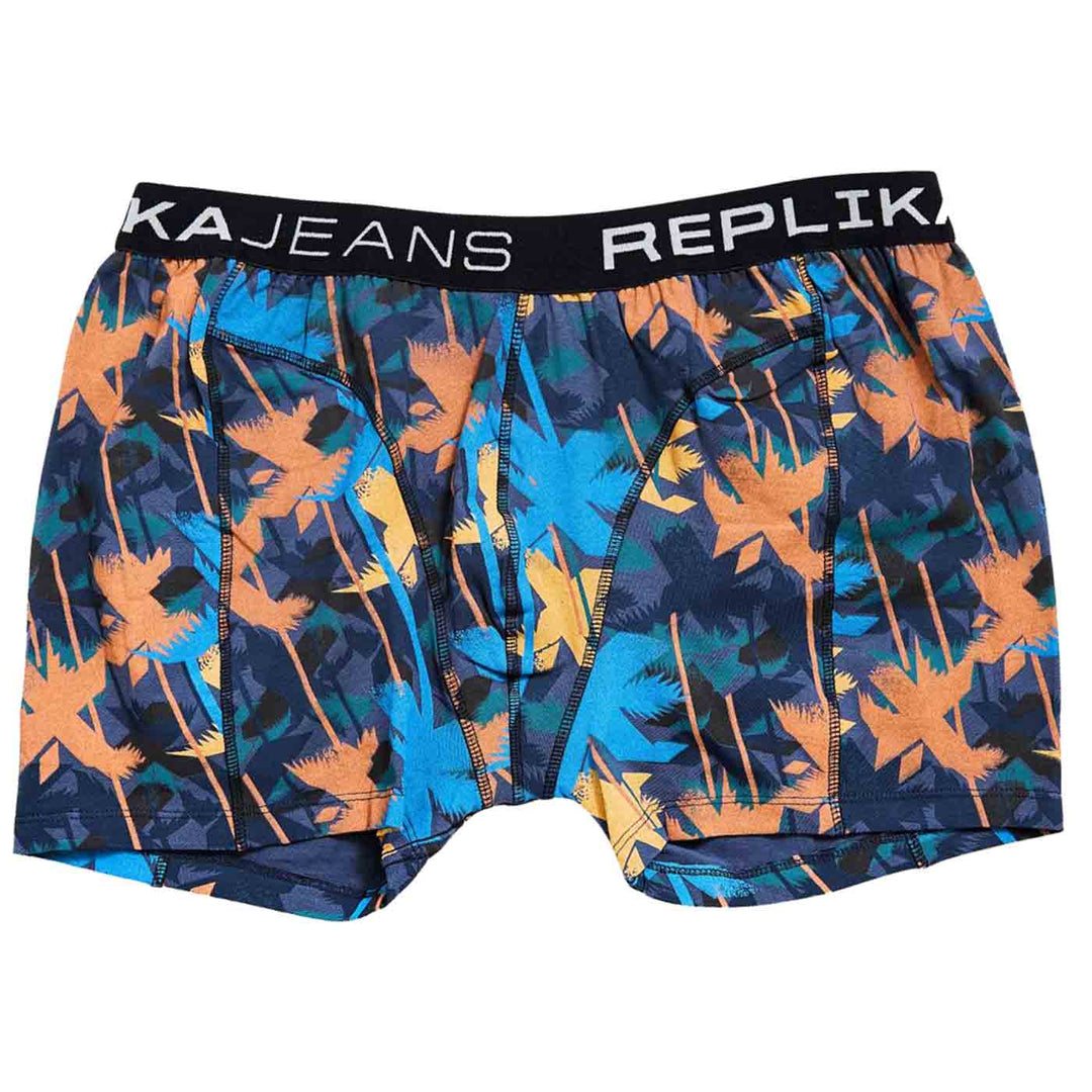 Bunte Allsize große Größen Pant Herren mit floralem Muster und elastischem Bund