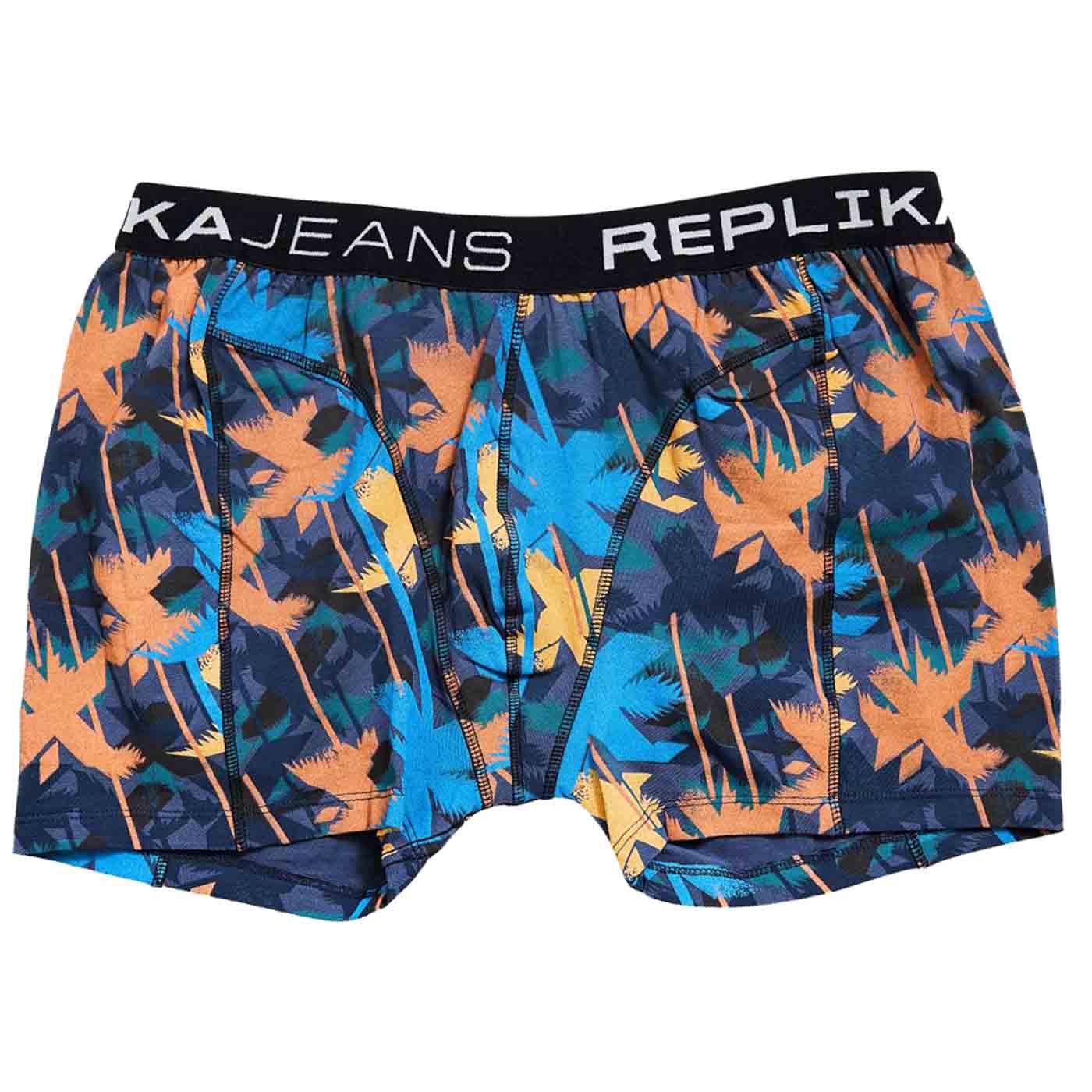 Bunte Allsize große Größen Pant Herren mit floralem Muster und elastischem Bund