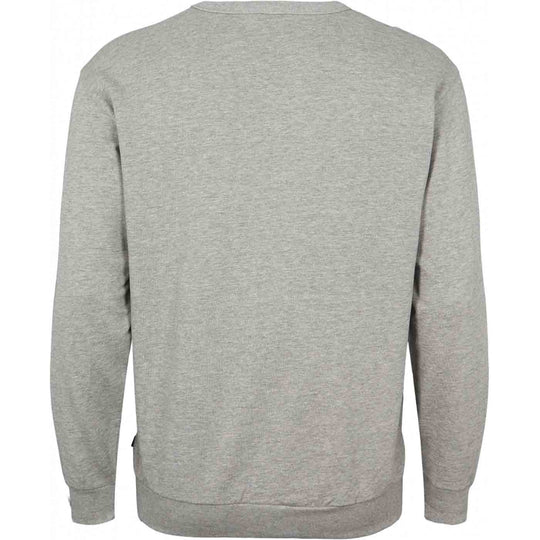 Graues Sweatshirt Übergröße Herren von Allsize mit Bund und langem Arm Rückansicht