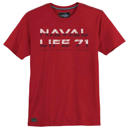 Redfield short-sleeved printed plus-size t-shirt