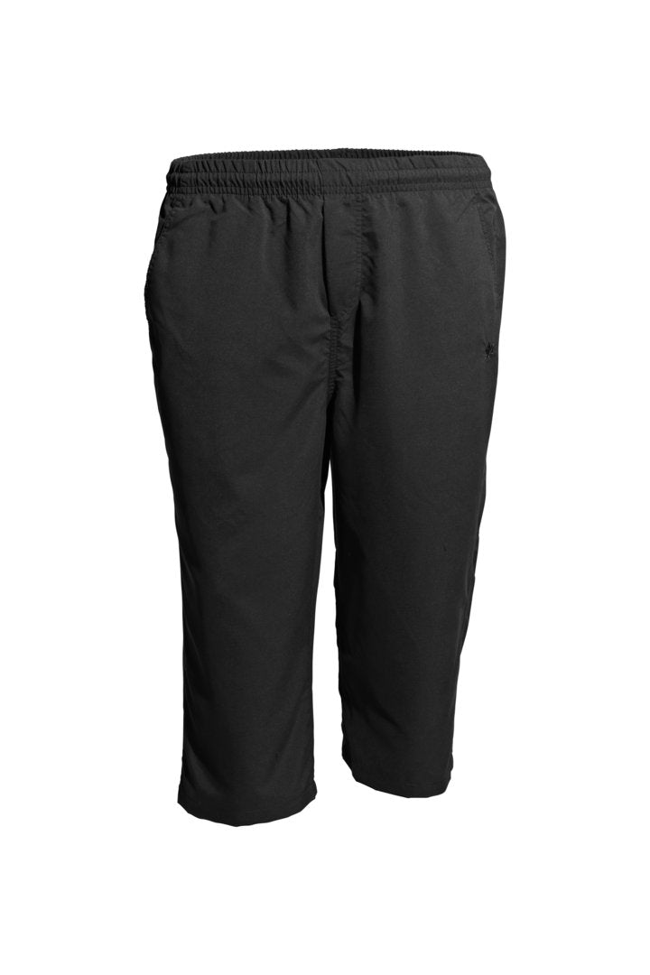 Schwarze herren sporthose 3/4 von BigTiger mit elastischem Bund für sportliche Aktivitäten