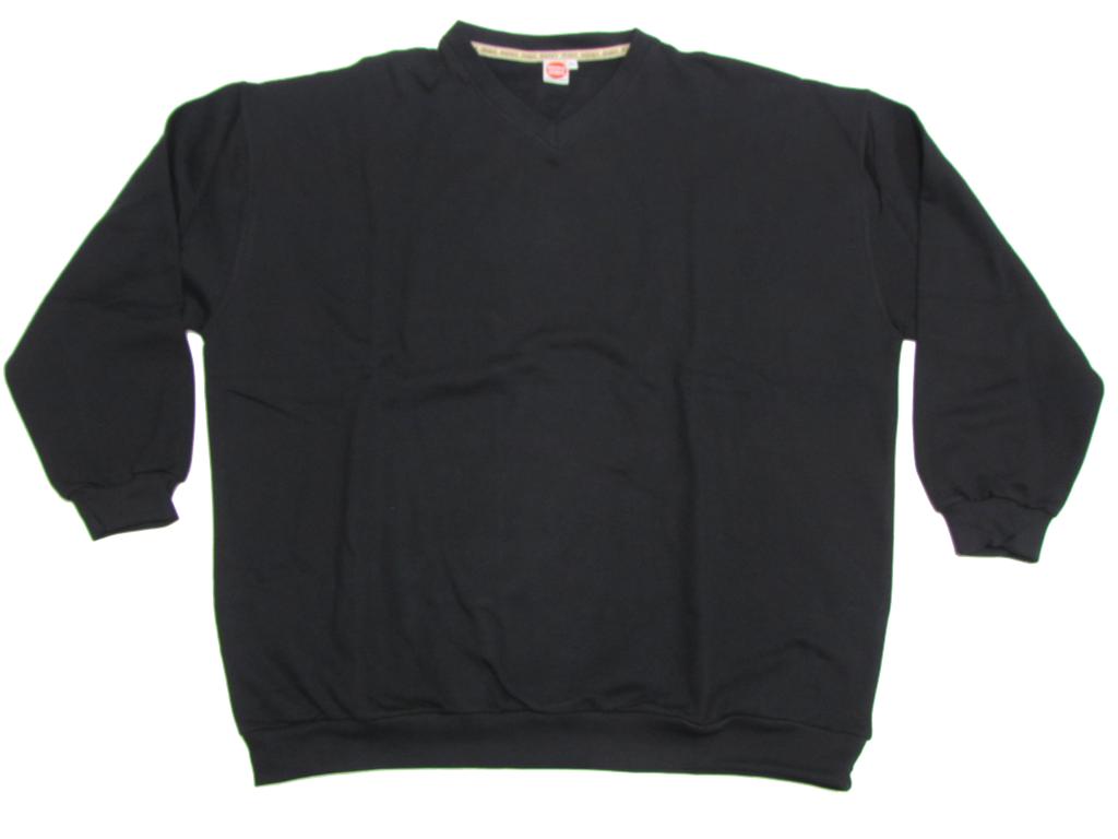 Schwarzes Honeymoon sweatshirt mit Bündchen und V-Ausschnitt für bequemen Alltag