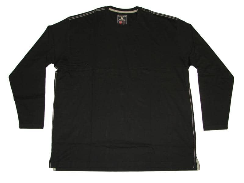 Schwarzes langarmshirt damen von Redfield mit schlichtem Design und Rundhalsausschnitt