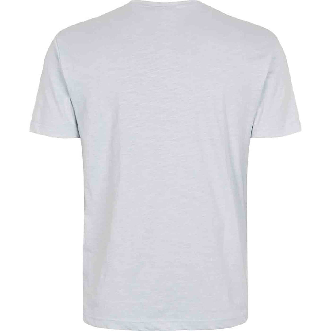 Weißes T-Shirt mit Druck von Allsize in Herrenmode Rückenansicht