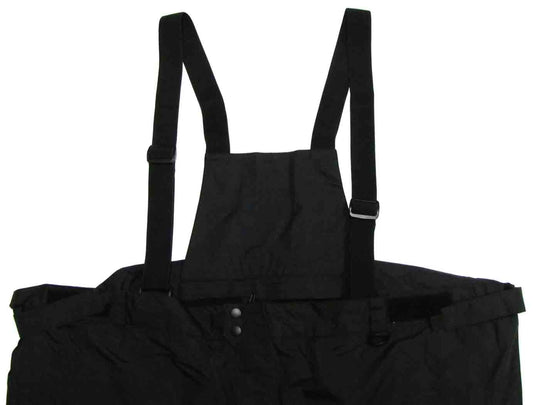 Schwarze skihose von BigTiger mit verstellbaren Trägern und robustem Material für Wintersport