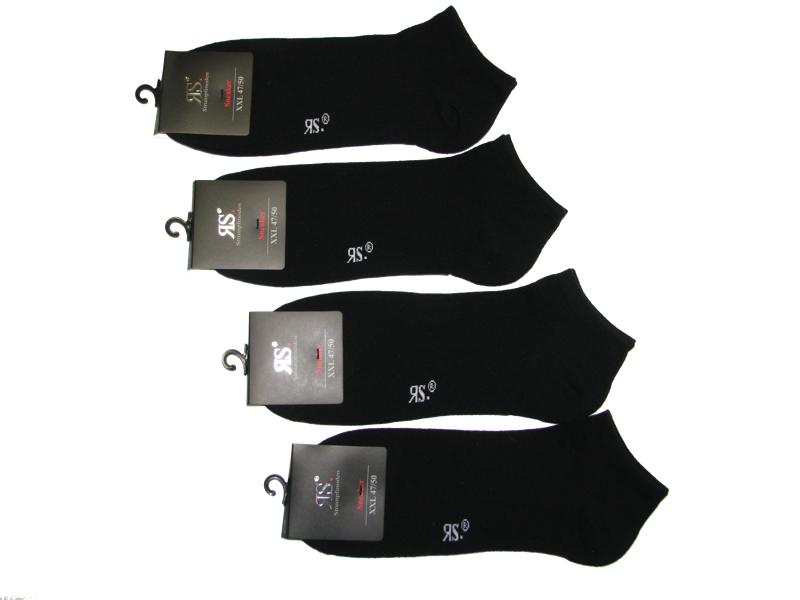 Riese schwarze Socken im 4er Pack passend für sneaker für herren mit niedrigem Schnitt