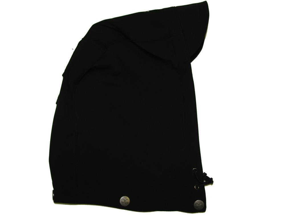 Brigg Softshell Jacke Herren in Schwarz mit verstellbarer Kapuze und robuster Verarbeitung