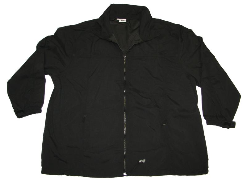 Schwarze BigTiger sportjacke herren mit Reißverschluss und langem Arm für den Outdoor-Einsatz