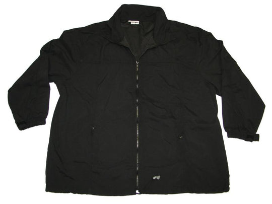 Schwarze BigTiger sportjacke herren mit Reißverschluss und langem Arm für den Outdoor-Einsatz