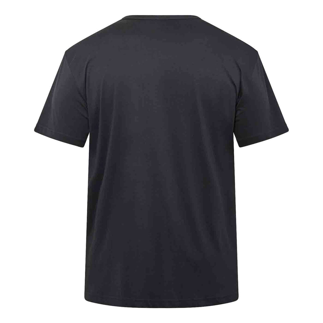 Schwarzes Allsize surfing t shirt aus Baumwolle mit Rundhalsausschnitt und kurzem Arm