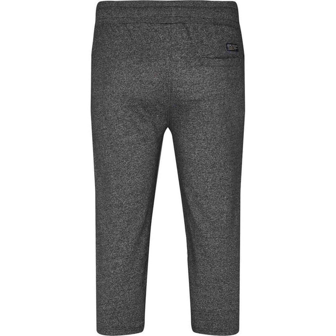 Allsize Cargo-Hose in dunkelgrau Rückansicht Sweatcaprihose Herren Übergröße komfortabel und lässig