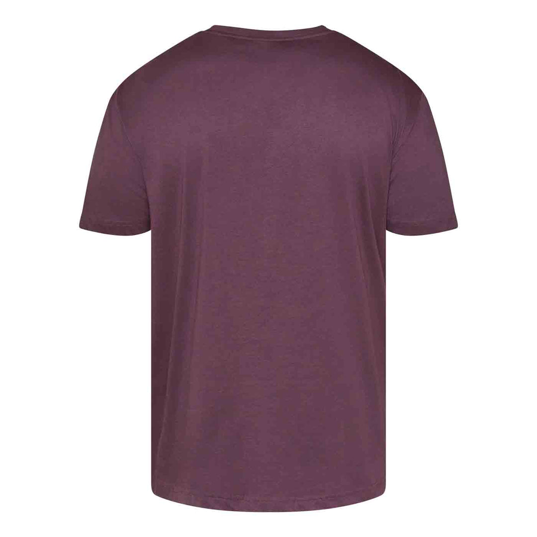 Rückansicht Allsize T-Shirt mit  Druck Herren Übergröße in schlichtem dunklem Farbton