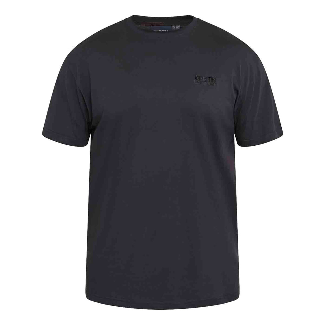 Schwarzes T Shirt mit Druck von Allsize aus weichem Baumwollmaterial für jeden Tag