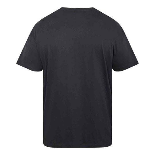 Allsize schwarzes T Shirt Peanuts Snoopy mit Rundhalsausschnitt und kurzen Ärmeln Rückansicht
