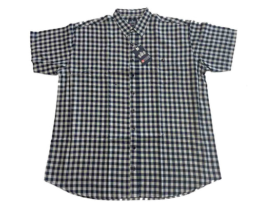 Karo Hemd kurzarm in Übergröße von BigTiger