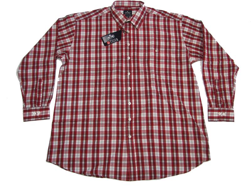 Chemise à carreaux manches courtes grandes tailles