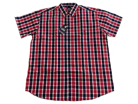 Karo Hemd kurzarm in Übergröße von BigTiger