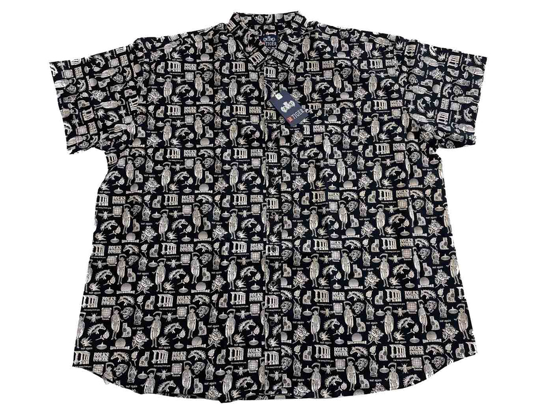 Karo Hemd kurzarm in Übergröße von BigTiger