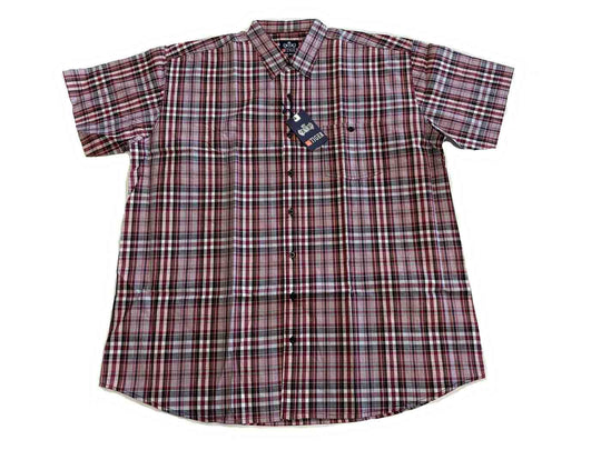 Karro Hemd kurzarm in Übergröße von BigTiger