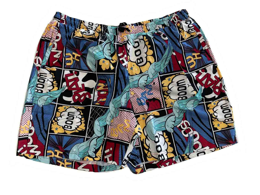 Printed plus-size swim trunks from BigTiger