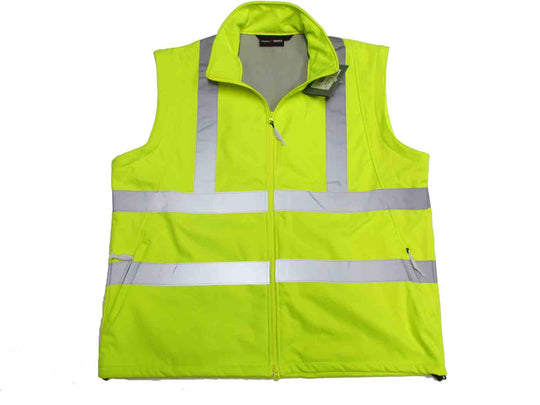 2in 1 Warnschutz Softshell-Jacke / Weste in Übergröße &nbsp;nach EN ISO 20471