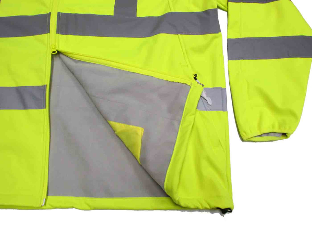 2in 1 Warnschutz Softshell-Jacke / Weste in Übergröße &nbsp;nach EN ISO 20471