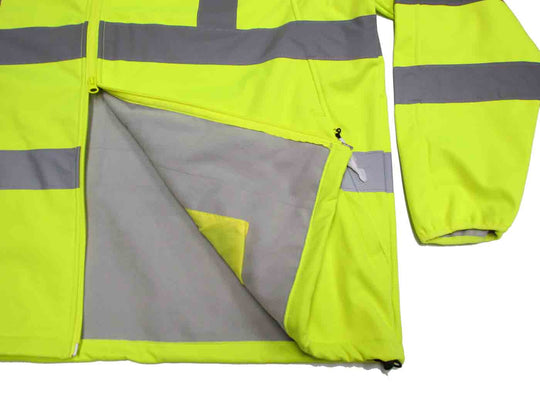 2in 1 Warnschutz Softshell-Jacke / Weste in Übergröße &nbsp;nach EN ISO 20471