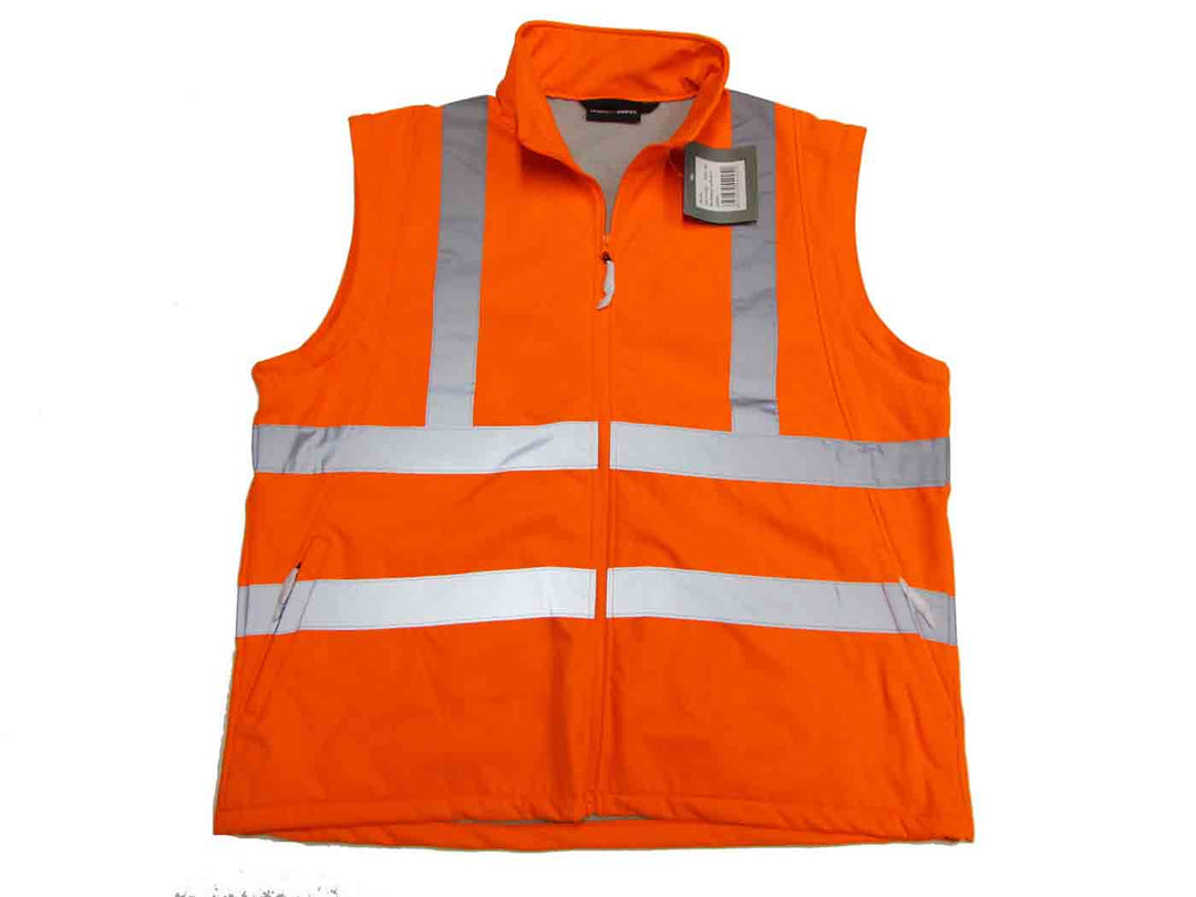 2in 1 Warnschutz Softshell-Jacke / Weste in Übergröße &nbsp;nach EN ISO 20471