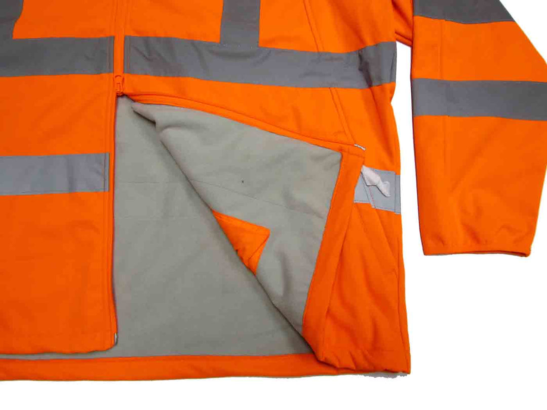 2in 1 Warnschutz Softshell-Jacke / Weste in Übergröße &nbsp;nach EN ISO 20471