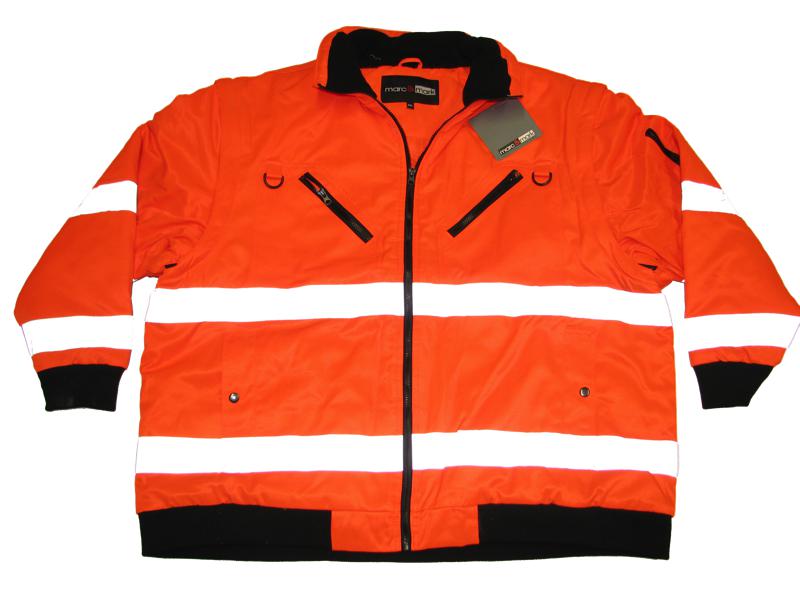BigTiger Warnjacke Übergröße Herren – Signaljacke Orange